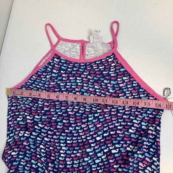 Vineyard Vines for Target Girls Scoop Neck Romper Size XL School of Whales Blue - Picture 13 of 15